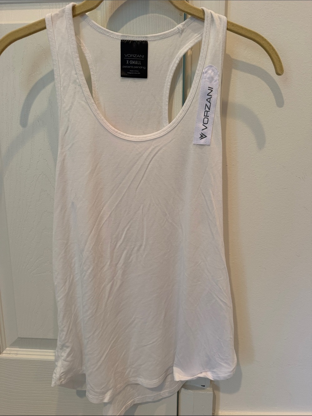 Vorzani White Racerback Tank — Lightweight Women's Tank